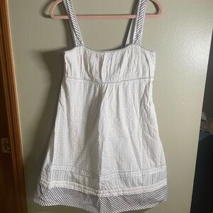 Calvin Klein Designer dress white & Metallic Silver